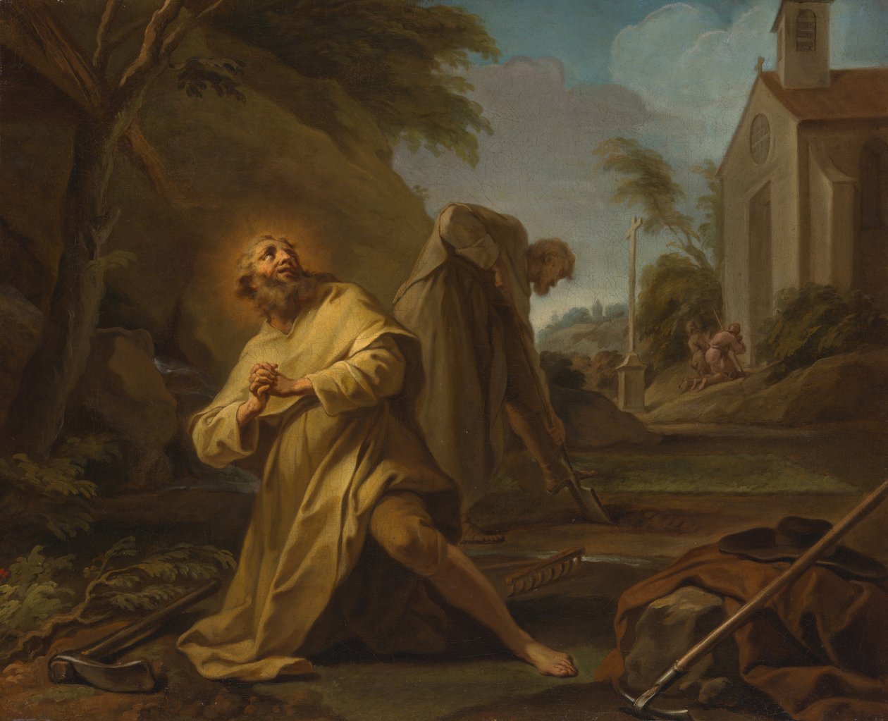 Św. Hymer w Samotności, c. 1735. autorstwa Unbekannt