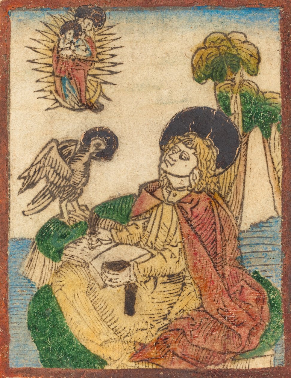 Święty Jan na wyspie Patmos, 14801490. autorstwa Unbekannt