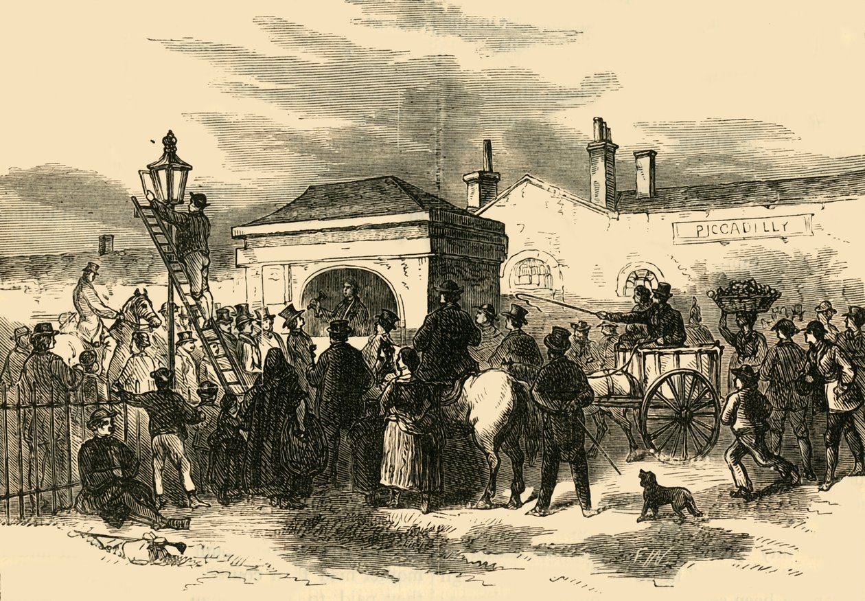 Sprzedaż Hyde Park Turnpike, c1876. autorstwa Unbekannt