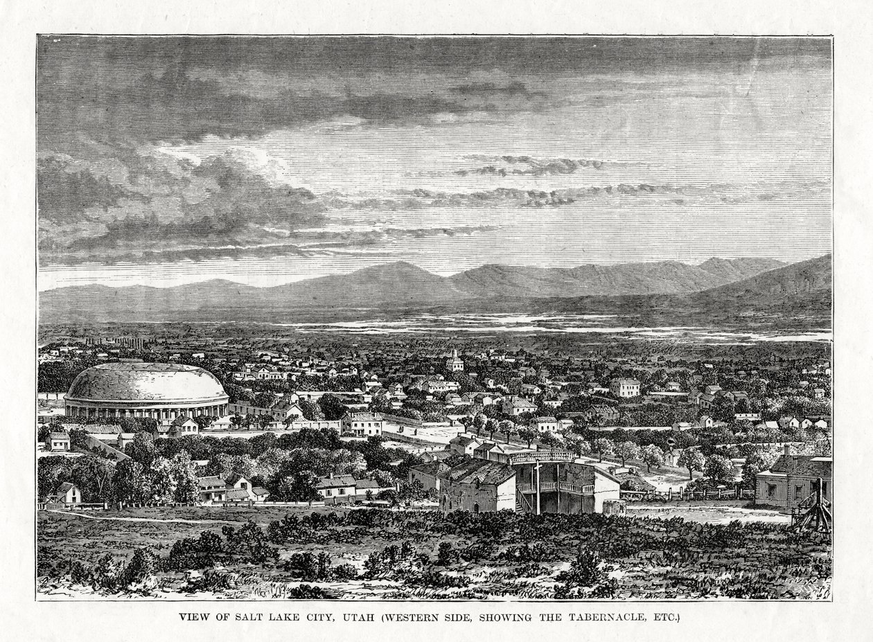 Salt Lake City, Utah, Stany Zjednoczone, 1877 r. autorstwa Unbekannt