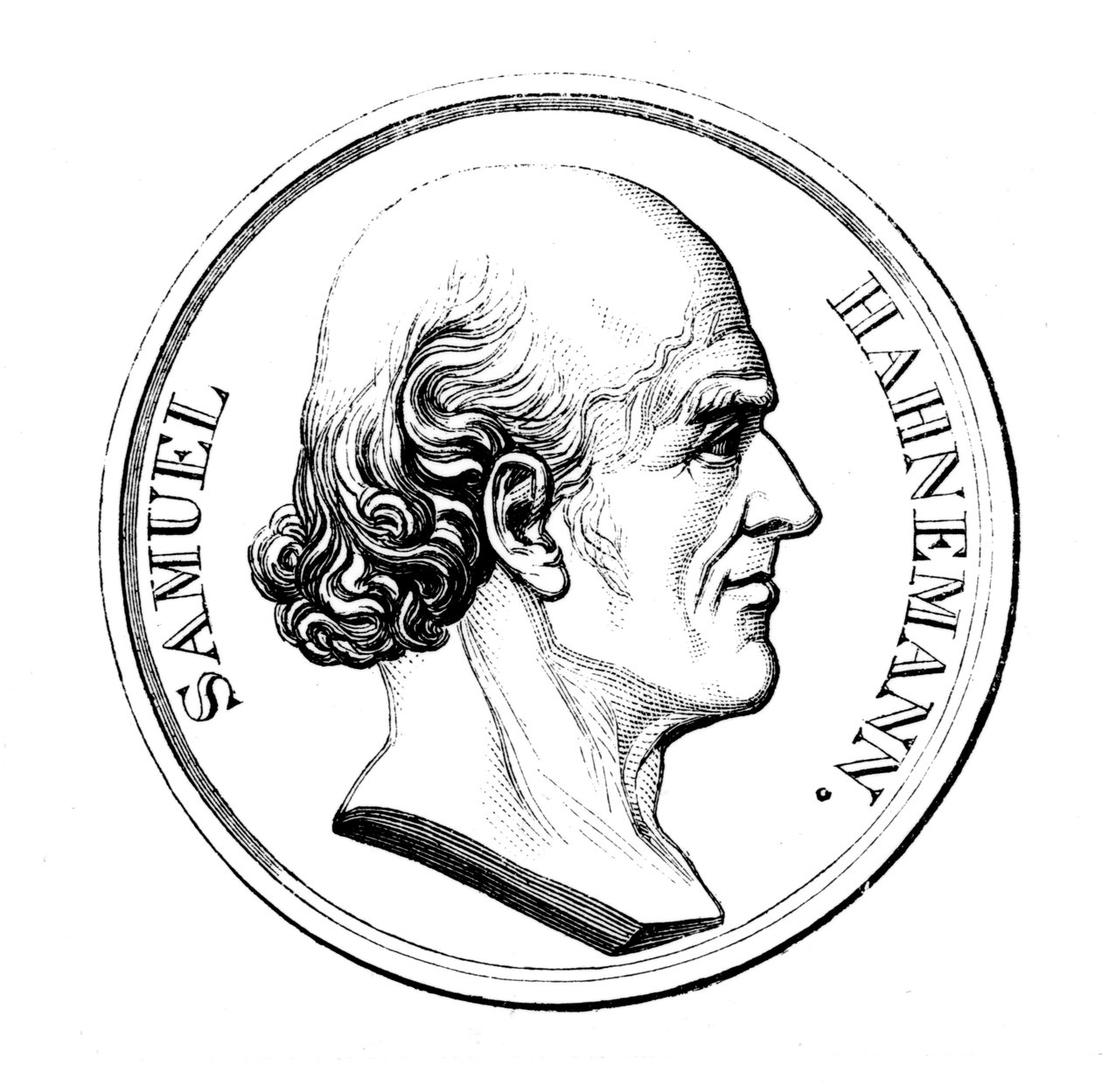 Samuel Hahnemann, niemiecki lekarz, 1860 autorstwa Unbekannt