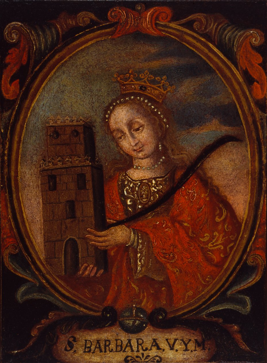 Santa Barbara, ca. 1680-1690. autorstwa Unbekannt