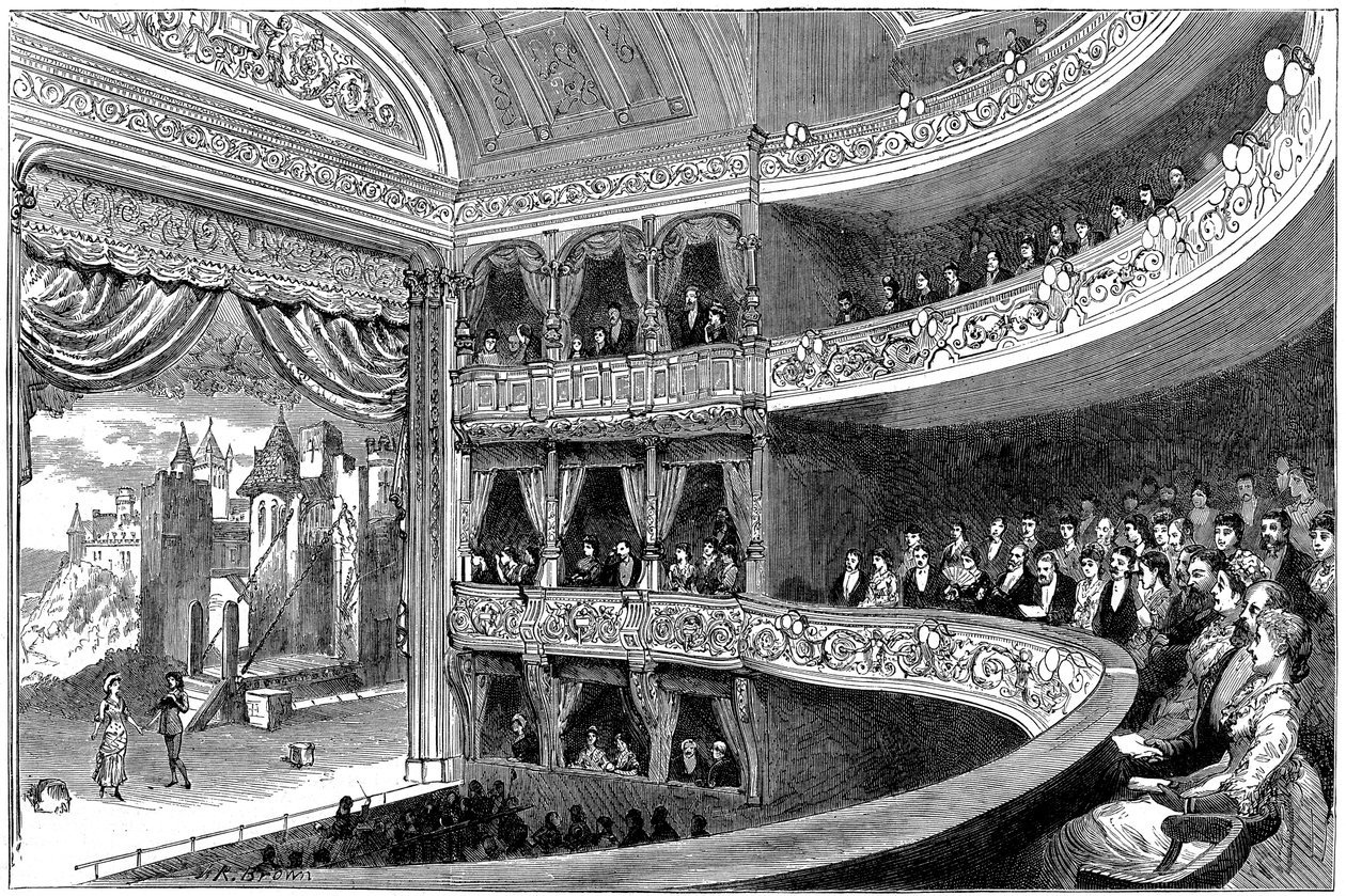 Teatr Savoy, Londyn, 1881 r. autorstwa Unbekannt