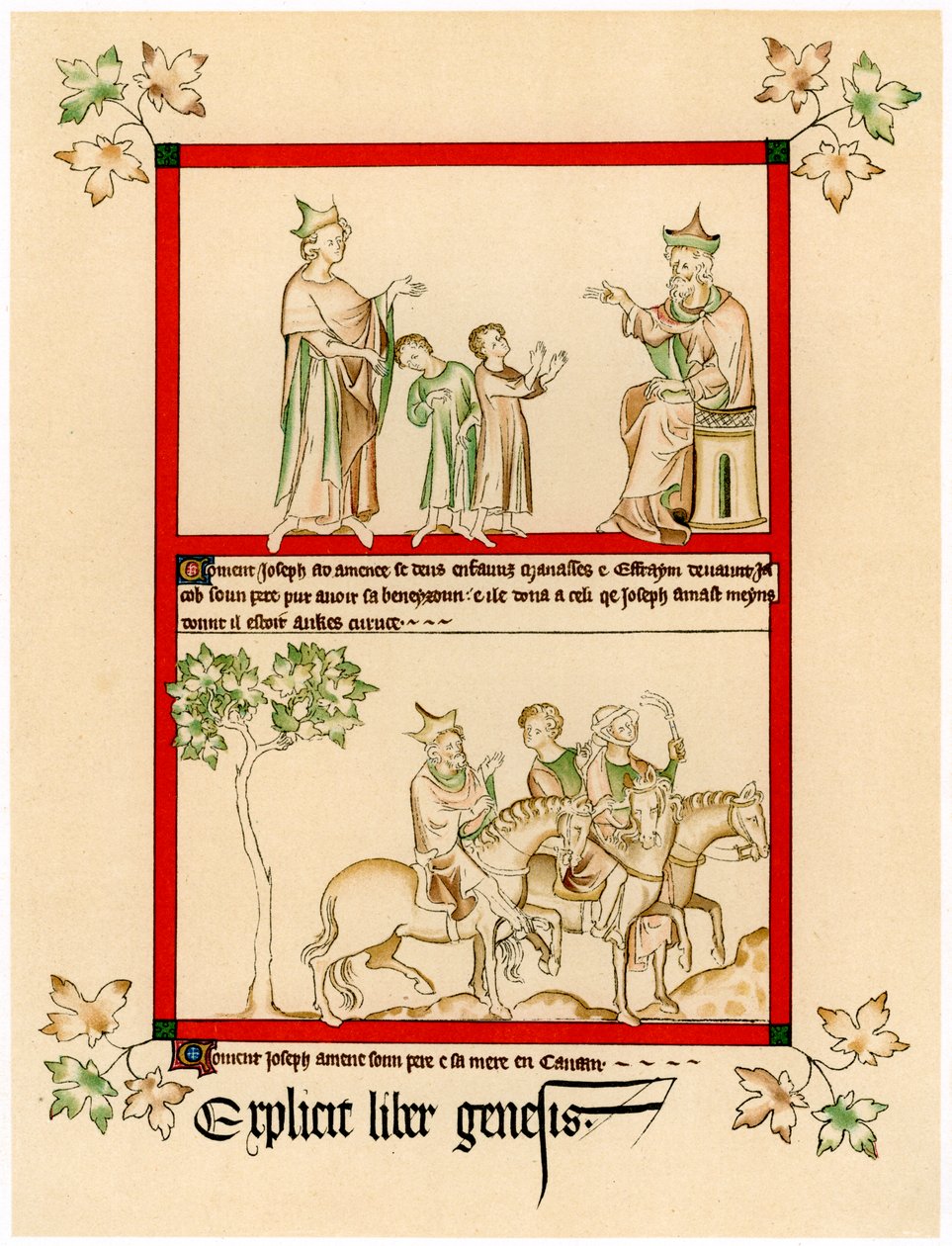 Sceny z życia Józefa, ok. 1310-1320 autorstwa Unbekannt