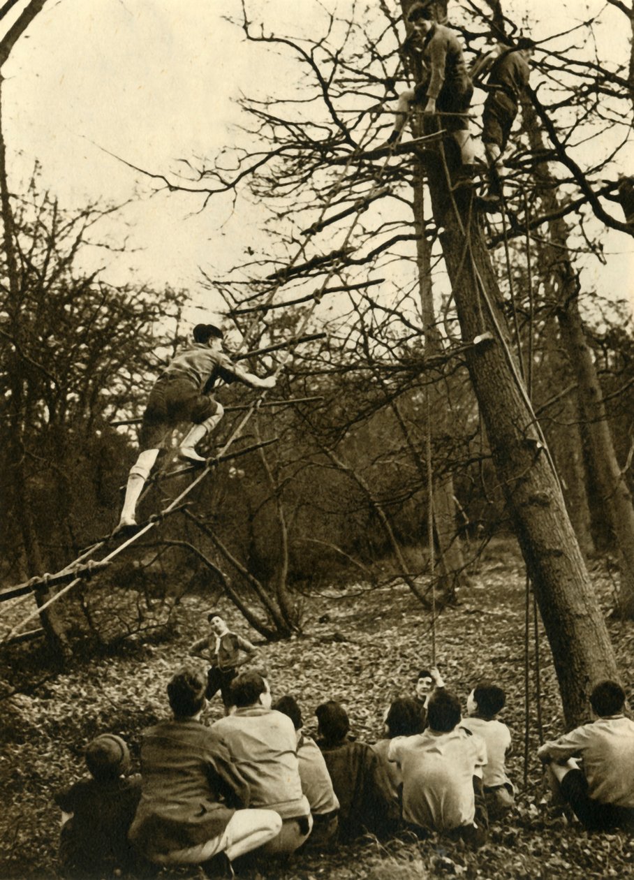„Harcerze praktykujący pionierstwo”, 1944. autorstwa Unbekannt