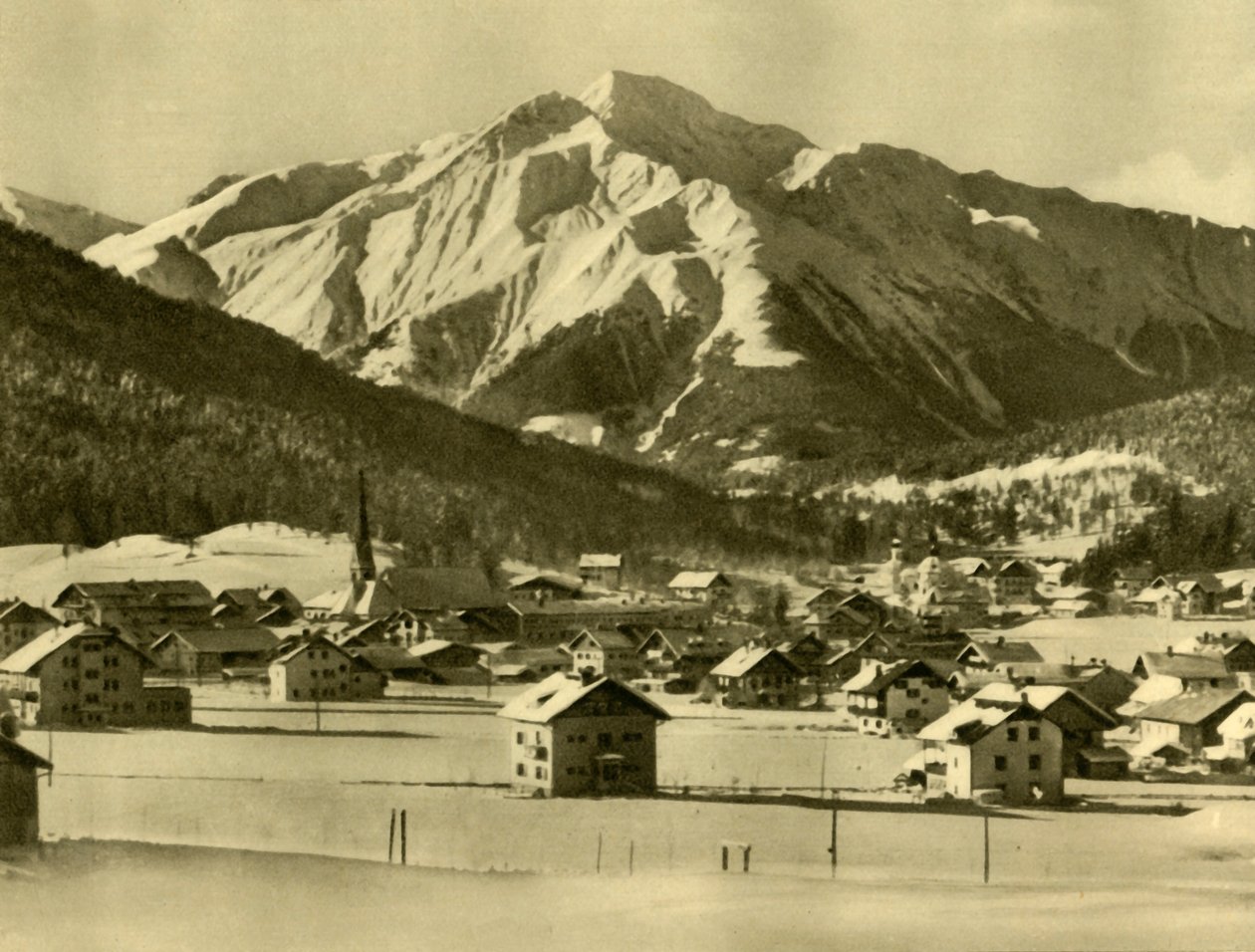 Seefeld w Tyrolu, Austria, ok. 1935. autorstwa Unbekannt