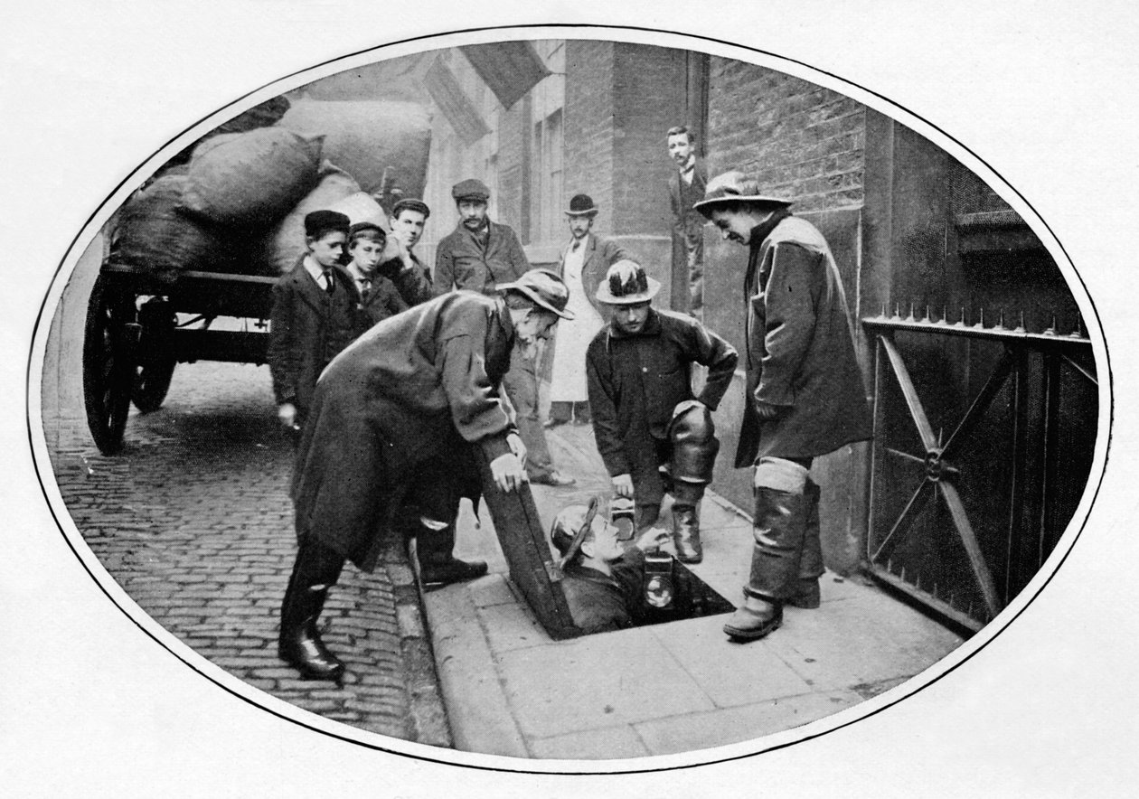 Kanalizacja schodzi niżej, Londyn, ok. 1903 1903 r. autorstwa Unbekannt