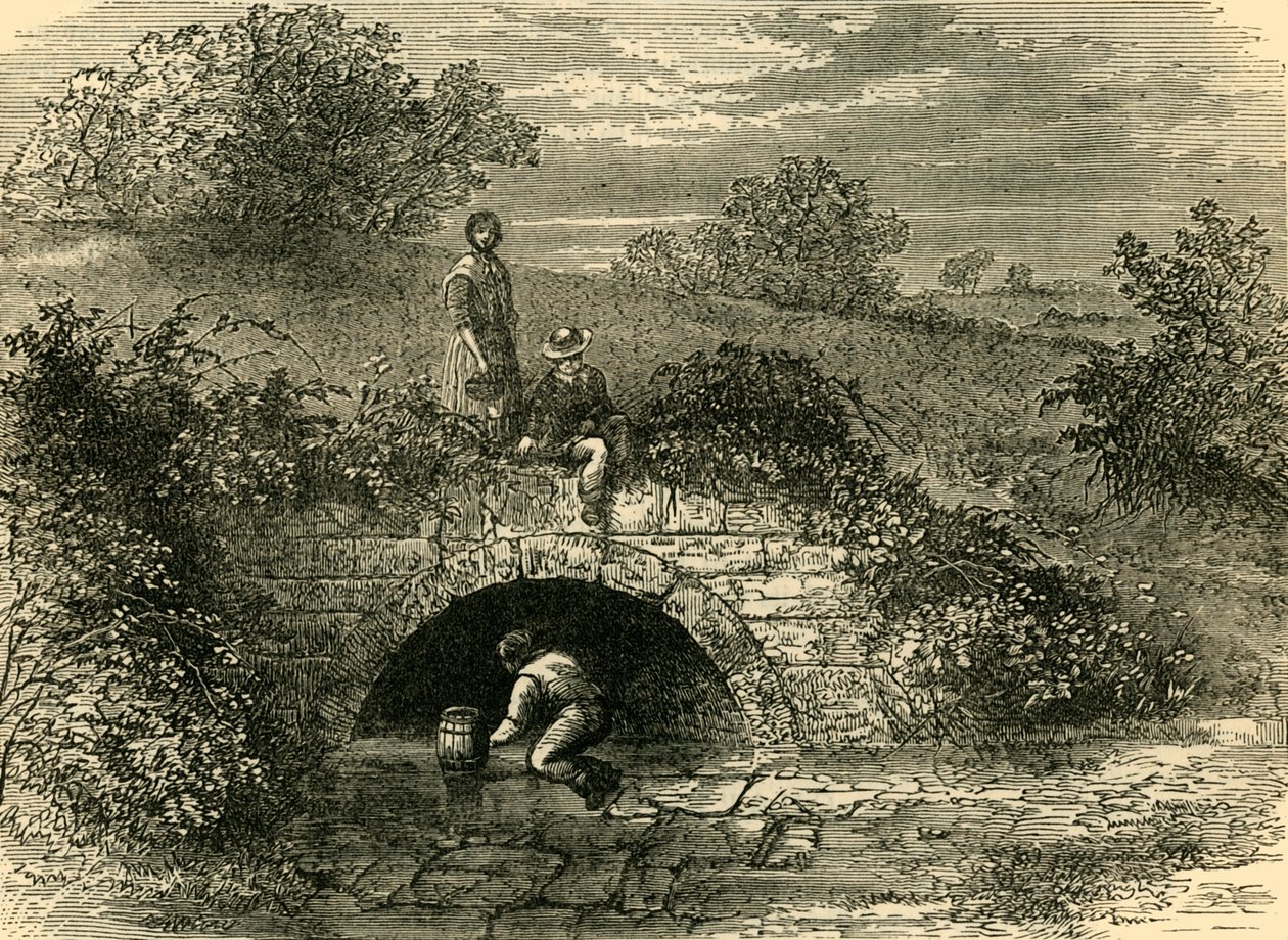 Studnia pasterska w 1820 r., ok. 1876 r. autorstwa Unbekannt