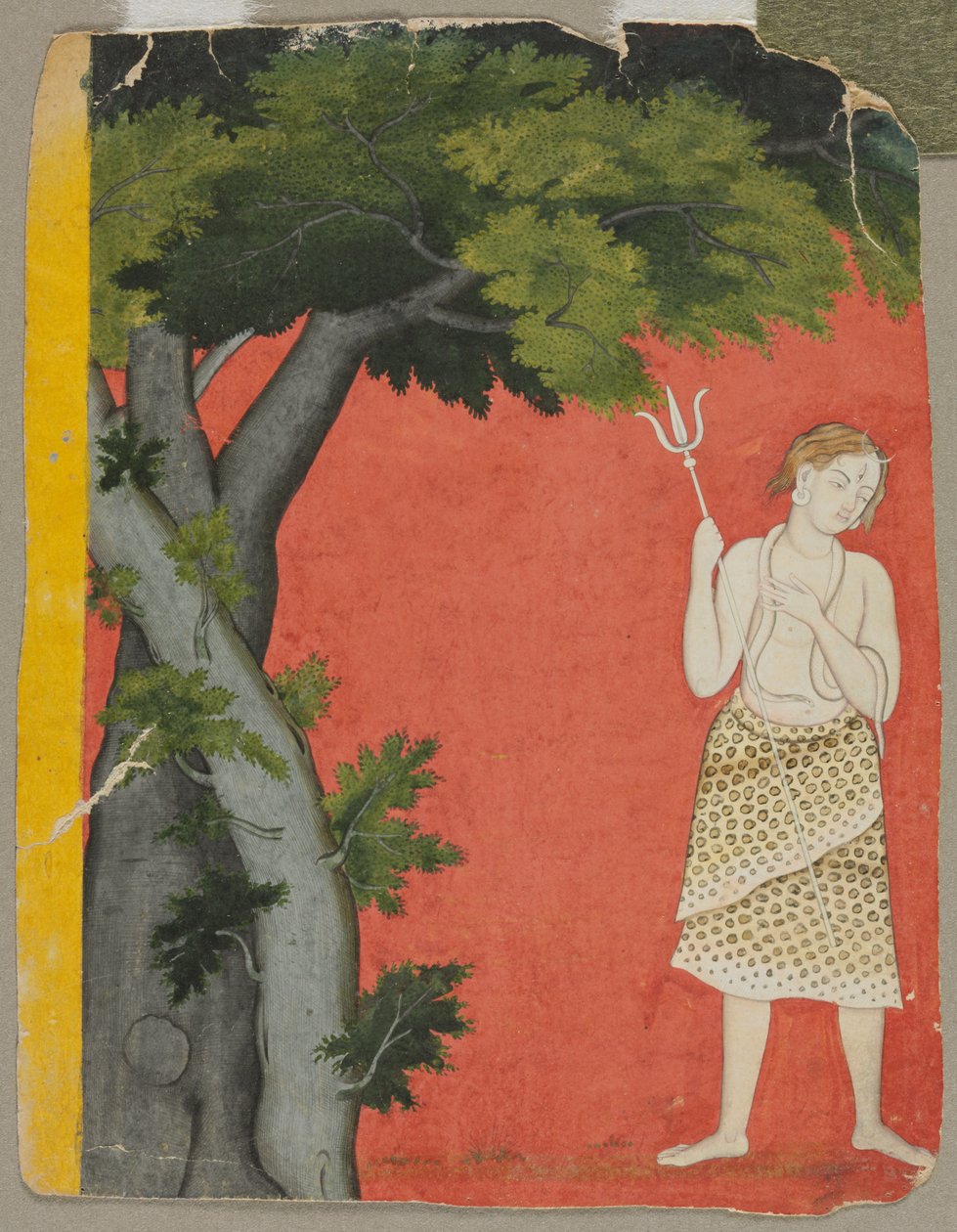 Shiva pod drzewami, c. 1780. autorstwa Unbekannt
