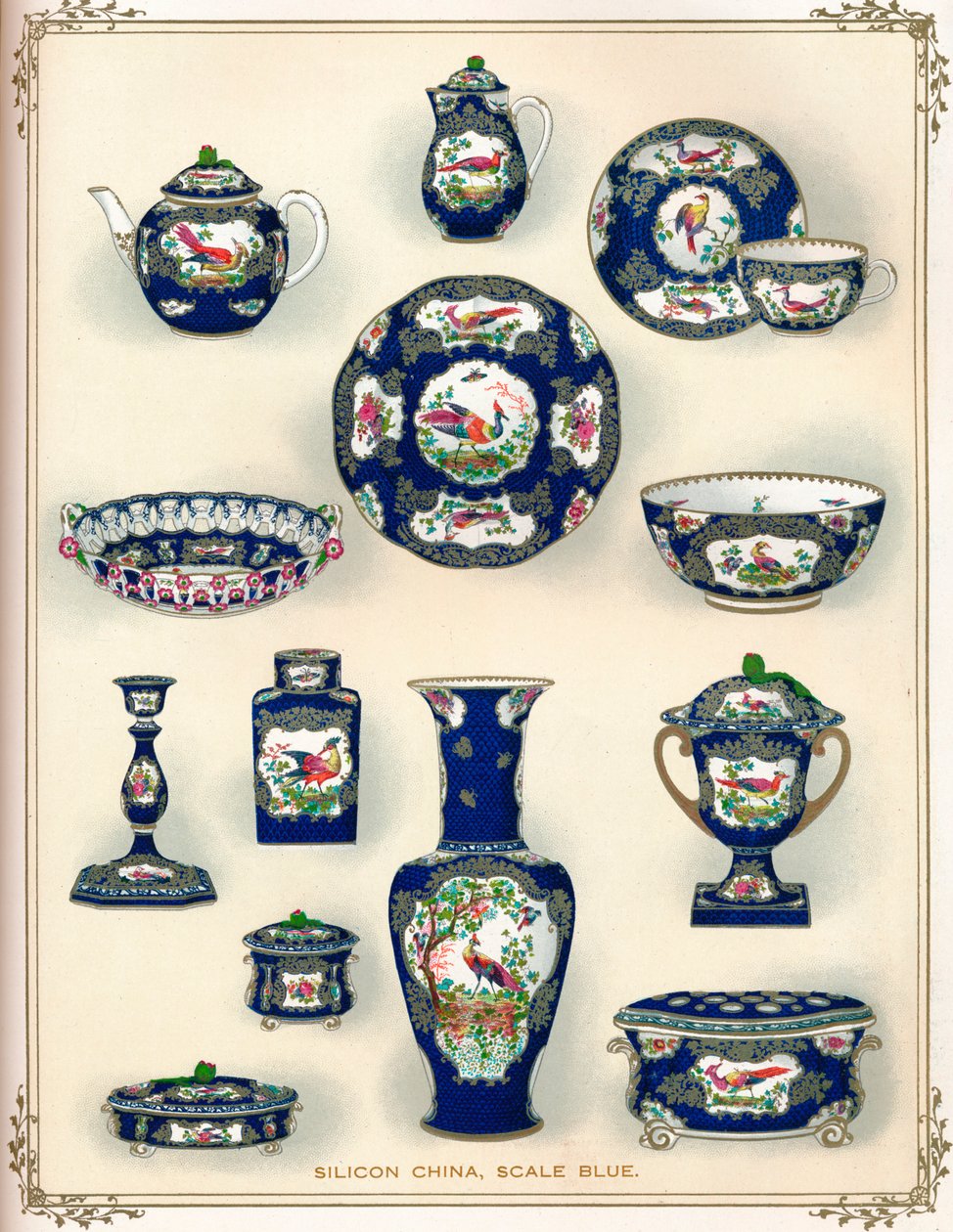 Silicon China, Scale Blue, początek XX wieku. 1911 autorstwa Unbekannt