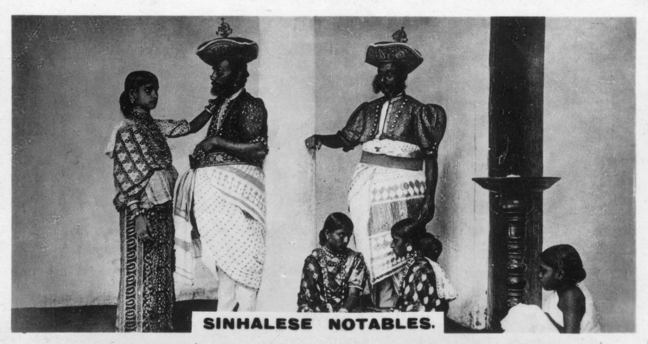 Syngalescy notabli, Cejlon, ok. 1925 r. autorstwa Unbekannt
