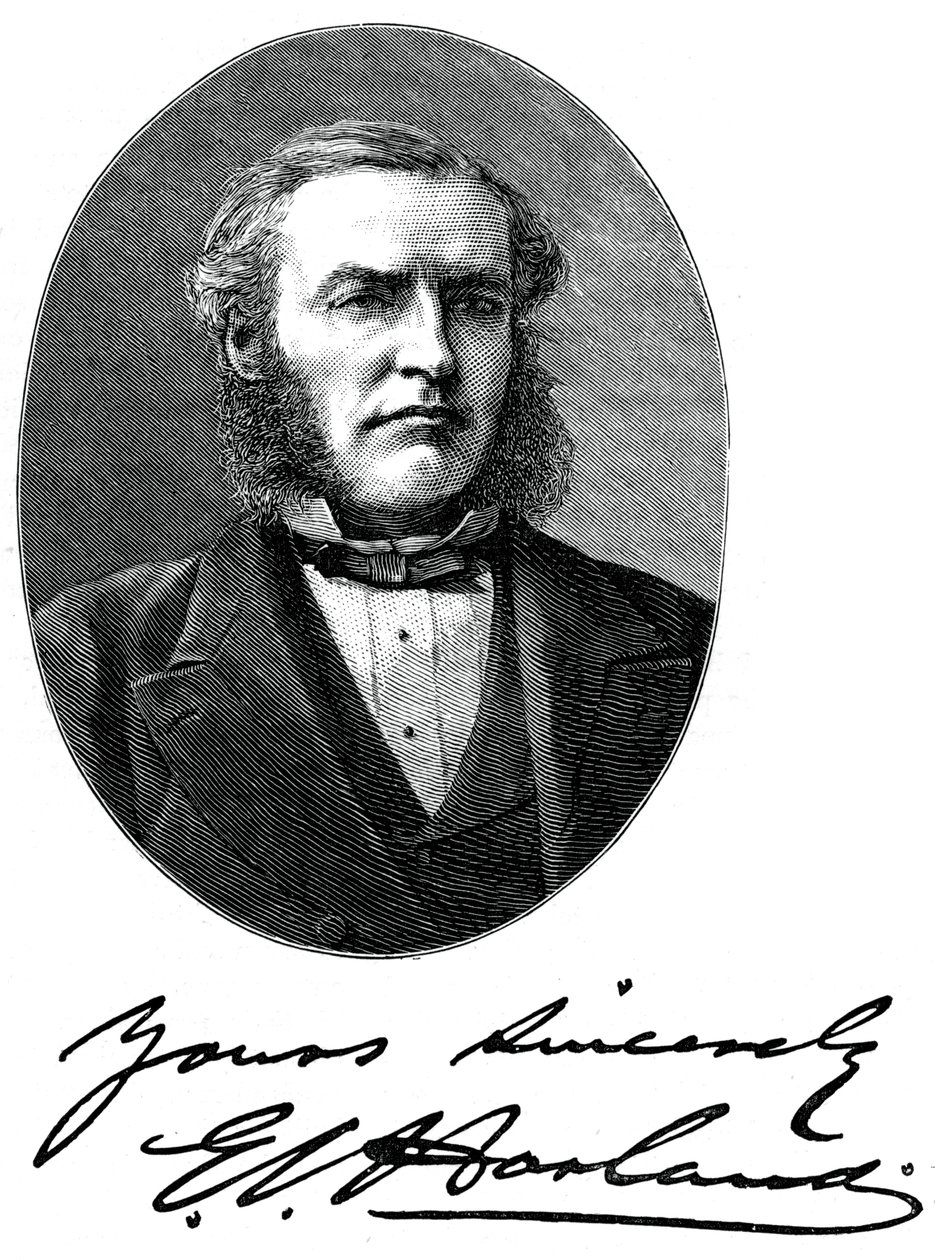 Sir Edward James Harland, brytyjski stoczniowiec, ok. 1880 r. autorstwa Unbekannt