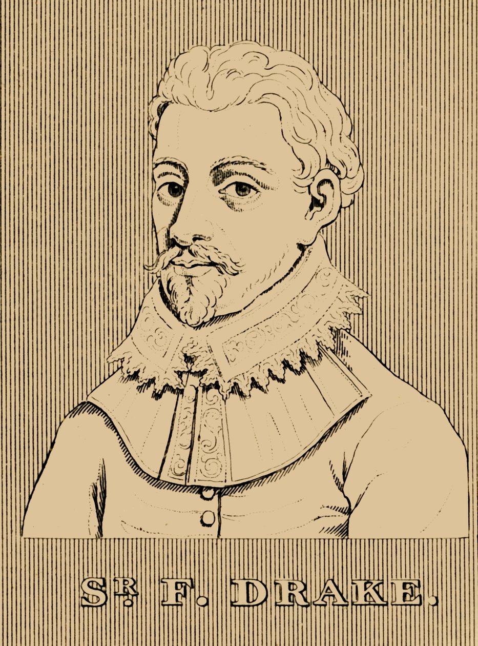 Sir Francis Drake, ok. 1540-1596, 1830. autorstwa Unbekannt