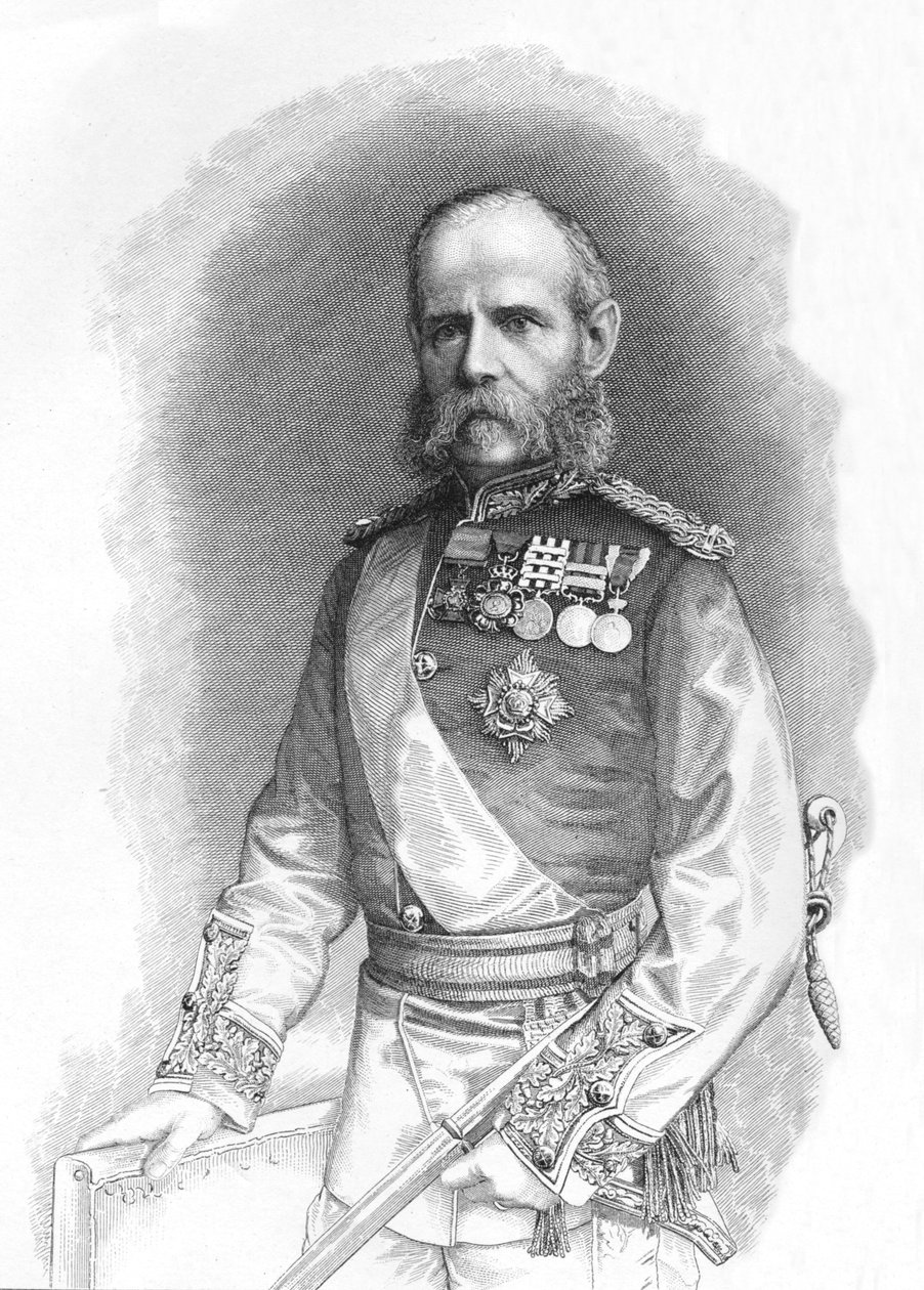 Sir Frederick Roberts, ok. 1880 r. autorstwa Unbekannt