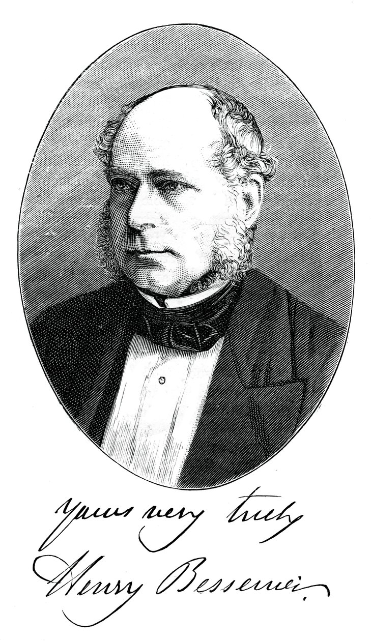 Sir Henry Bessemer, angielski inżynier, ok. 1880 r. autorstwa Unbekannt