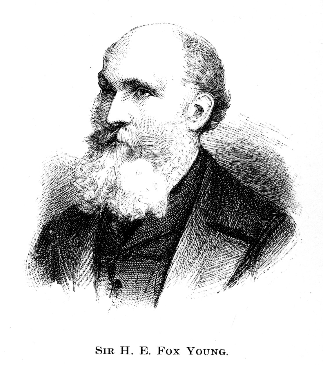 Sir Henry Edward Fox Young, 1886 autorstwa Unbekannt