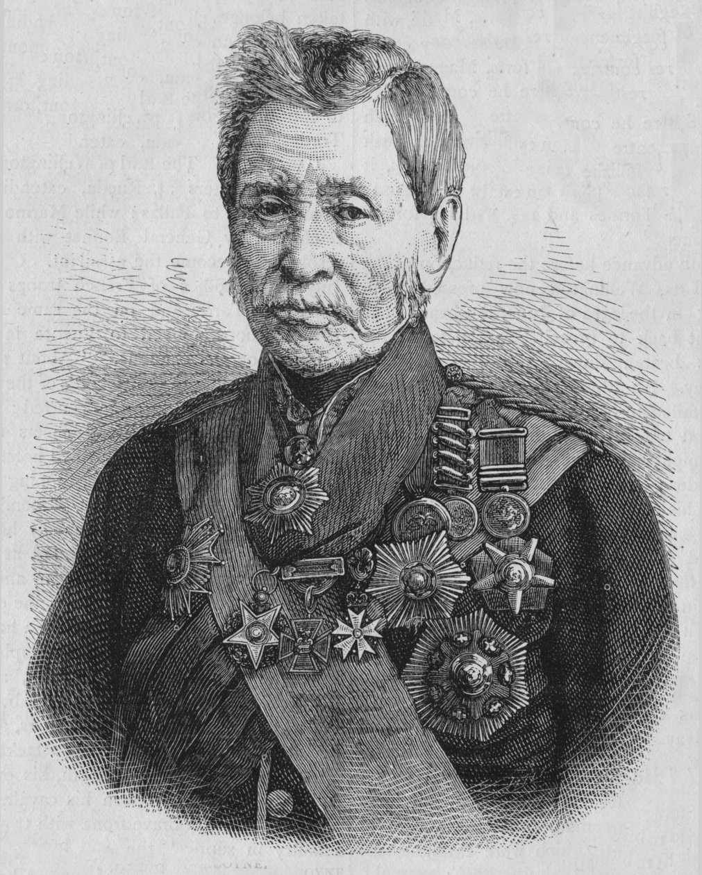 Sir John Burgoyne, ok. 1880 r. autorstwa Unbekannt