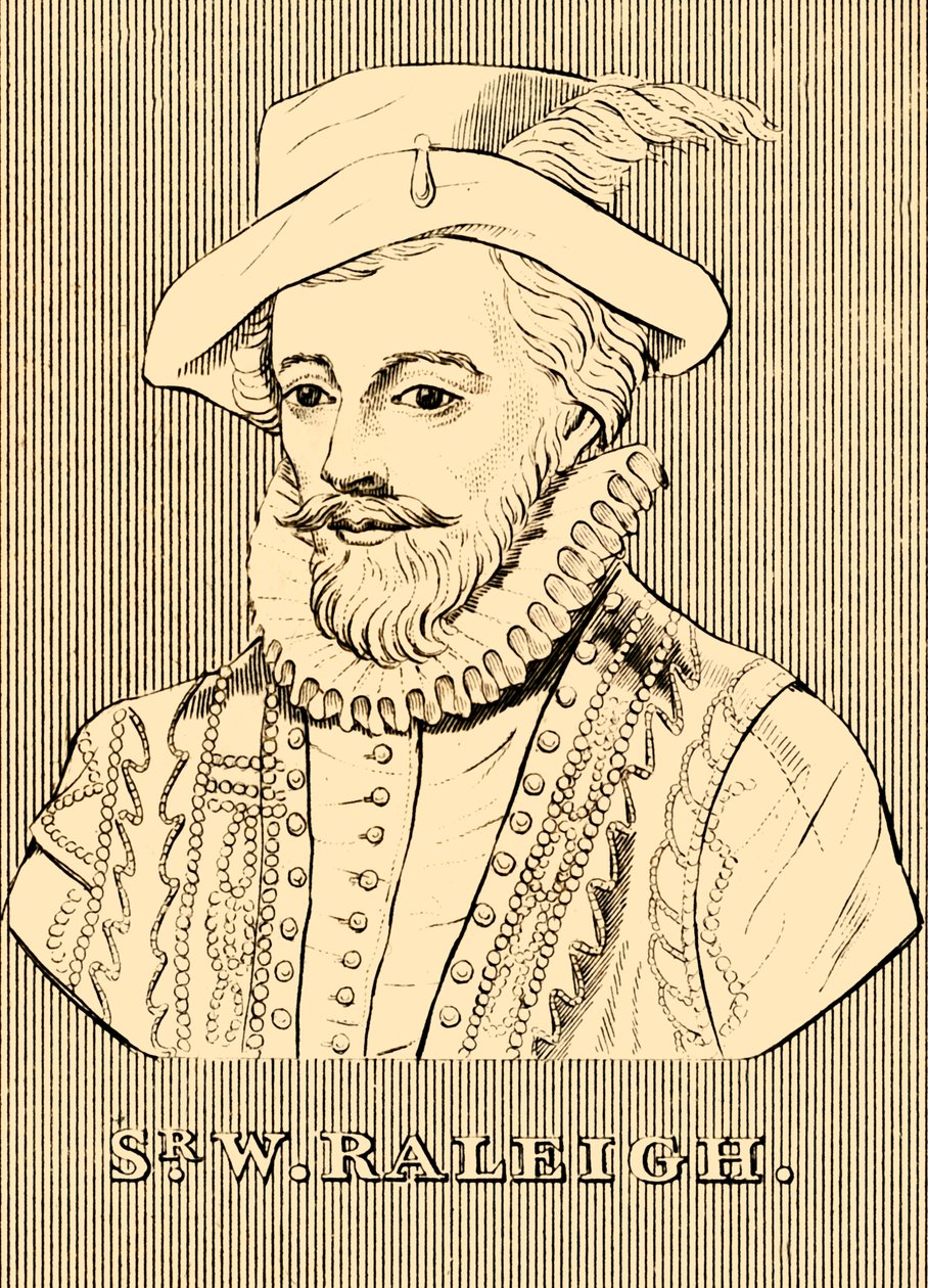 Sir W. Raleigh, c1552-1618, 1830. autorstwa Unbekannt