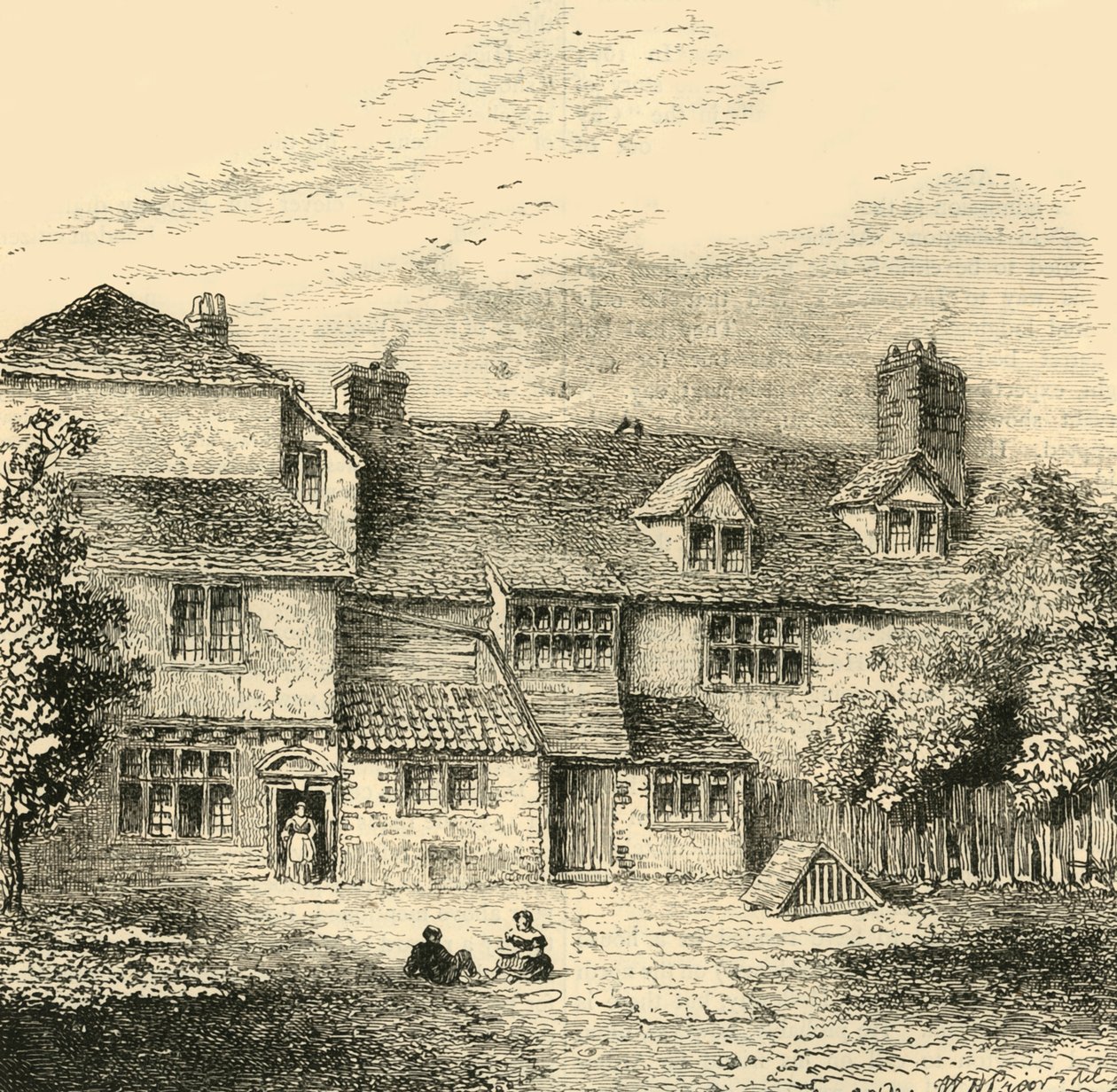 Dom Sir Waltera Raleighsa, ok. 1872 r. autorstwa Unbekannt