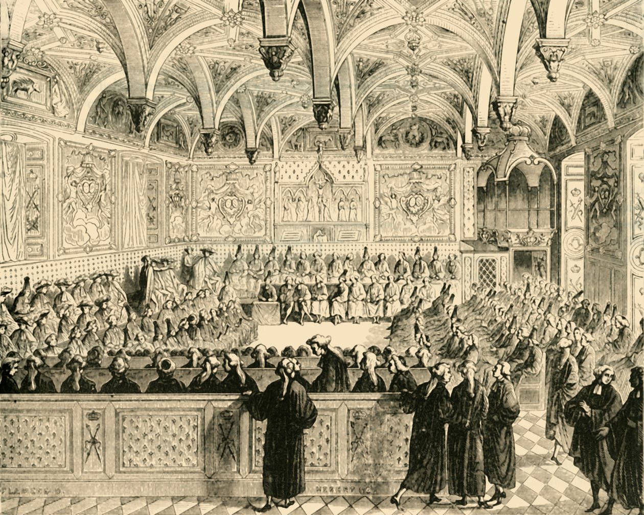 Posiedzenie Parlamentu Paryża, 1890. autorstwa Unbekannt