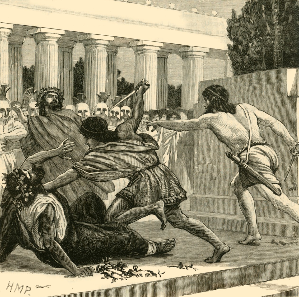 Rzeź z Pisisratidae, 1890. autorstwa Unbekannt
