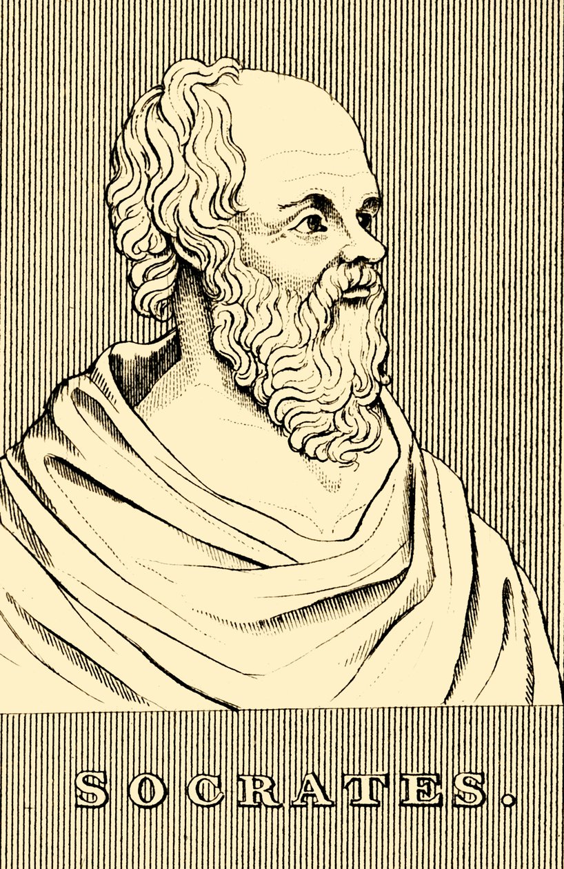 Sokrates, ok. 470-399 p.n.e., 1830 r. autorstwa Unbekannt