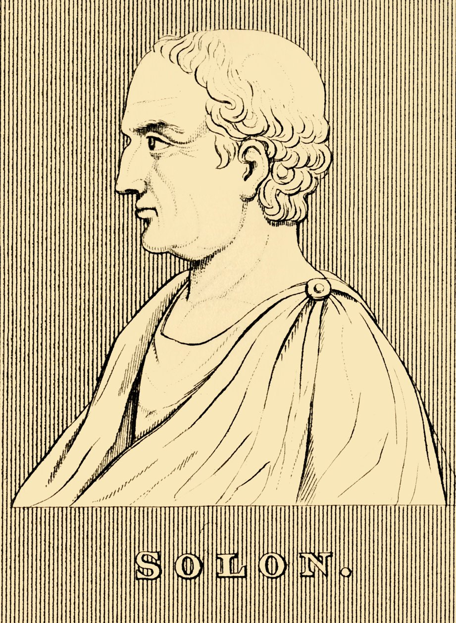 Solon, c630-c560 pne, 1830. autorstwa Unbekannt
