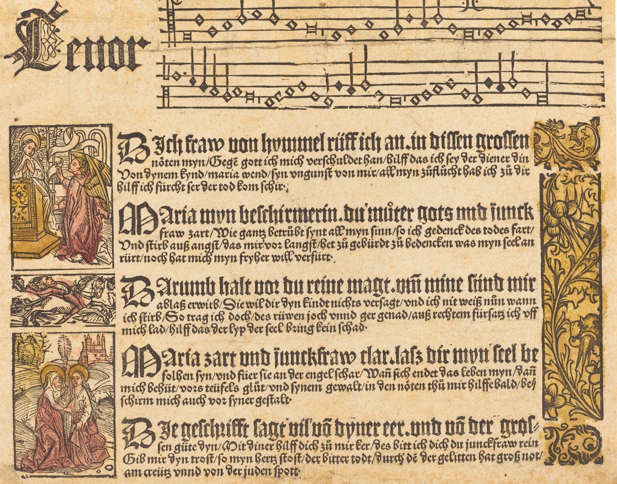 Pieśń do Dziewicy, c. 1500. autorstwa Unbekannt
