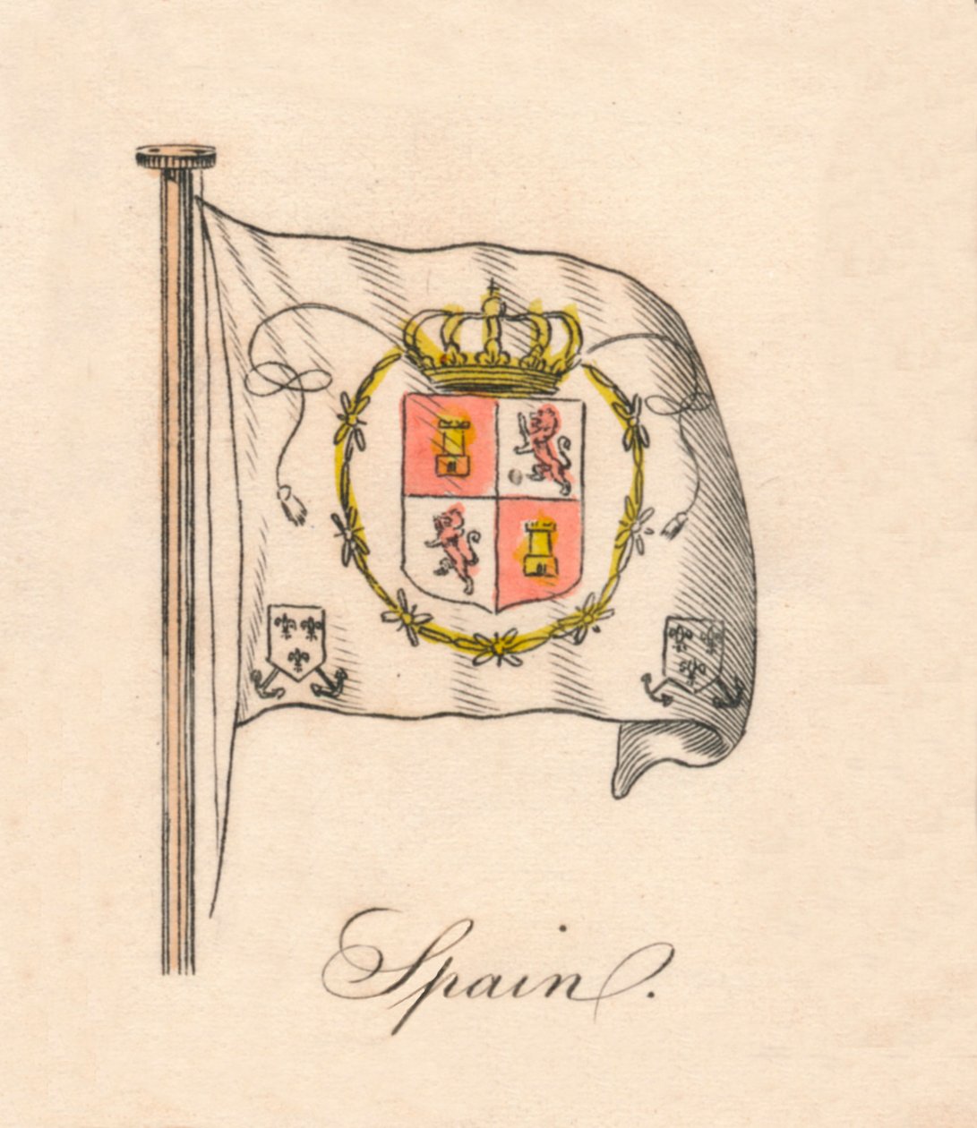 Hiszpania, 1838 autorstwa Unbekannt