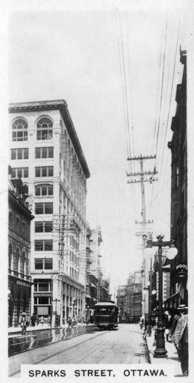 Sparks Street, Ottawa, Kanada, ok. 1920 r. autorstwa Unbekannt