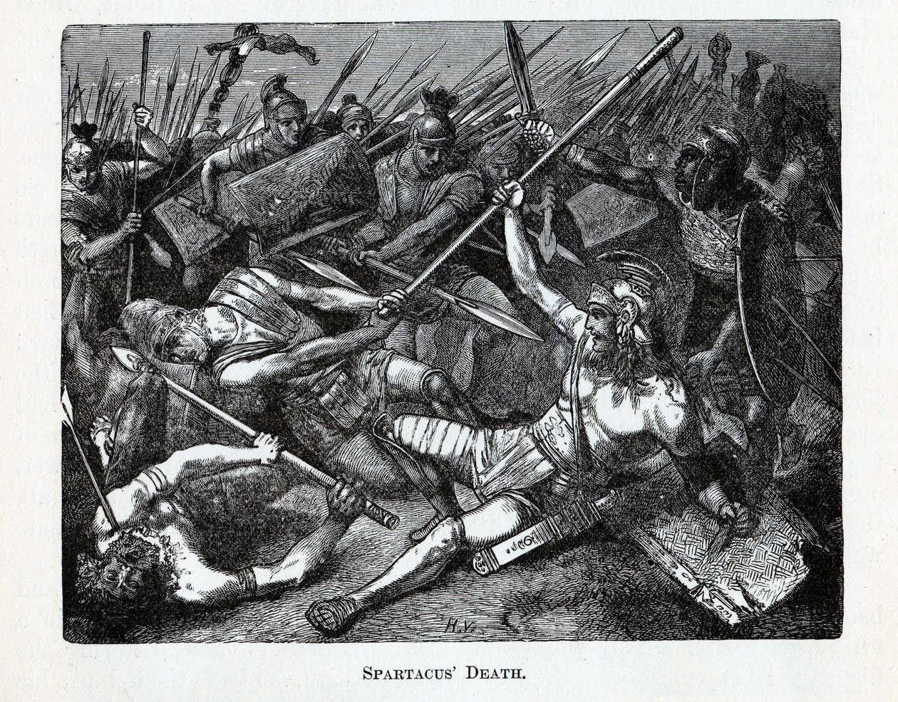 Spartakus Śmierć, 1882 autorstwa Unbekannt