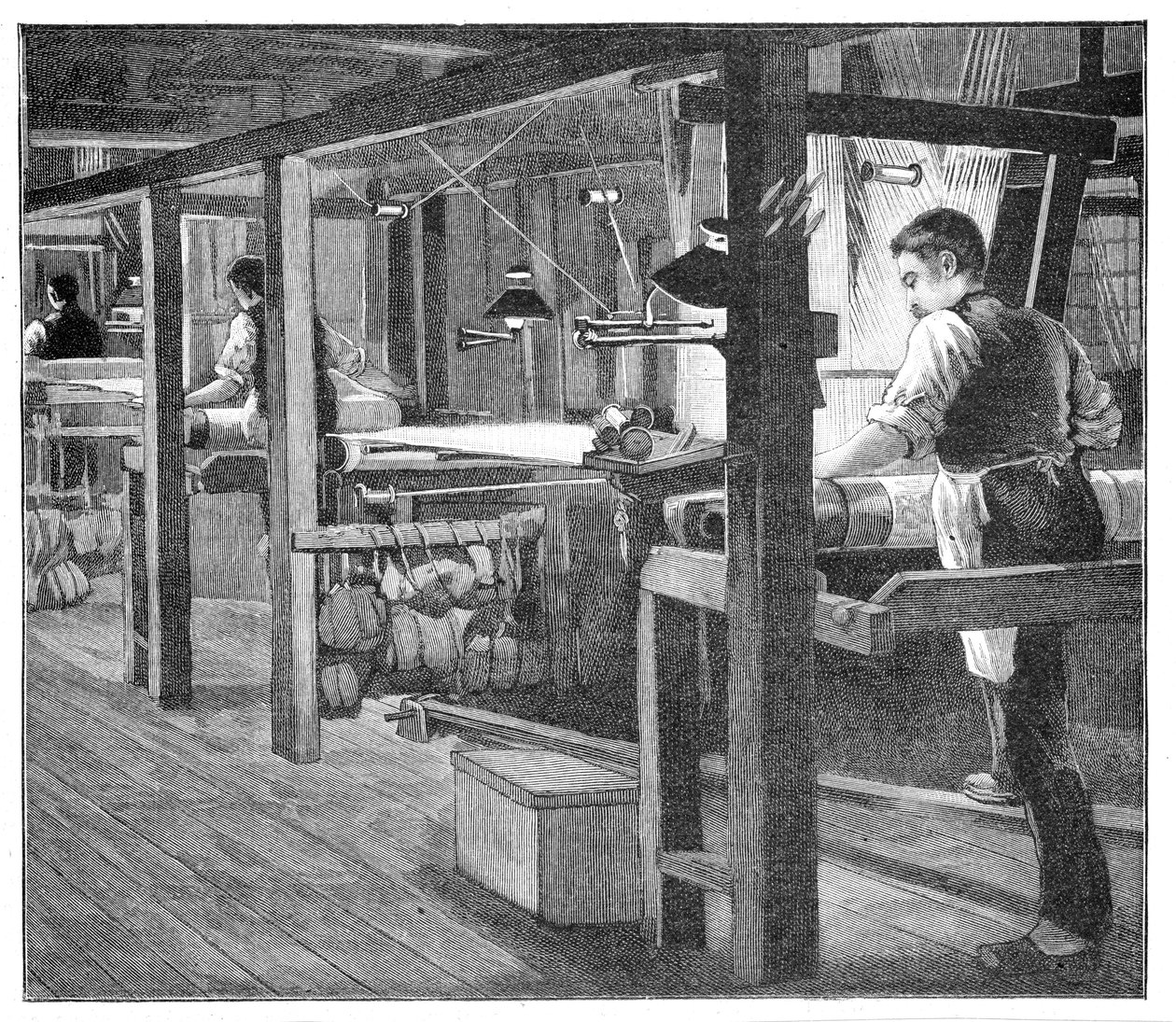 Tkacze jedwabiu Spitalfields, 1893 autorstwa Unbekannt