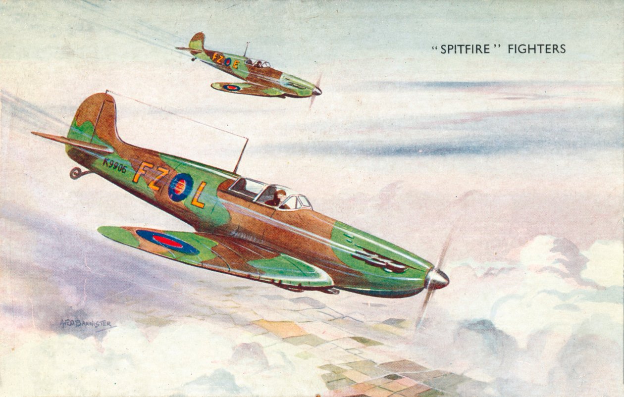Myśliwce Spitfire, c1940 autorstwa Unbekannt