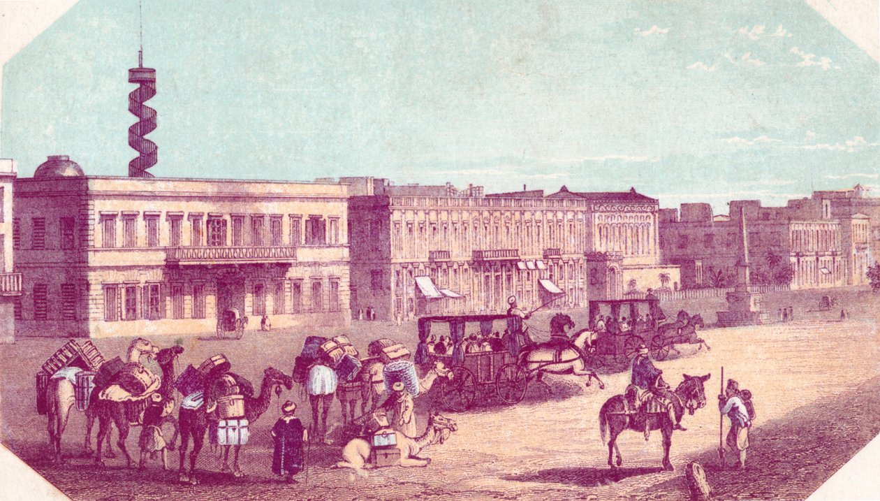 Plac w Aleksandrii, XIX w. autorstwa Unbekannt