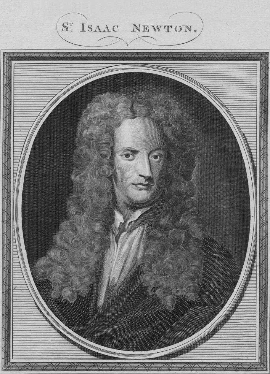 Pan. Izaak Newton, 1785. autorstwa Unbekannt