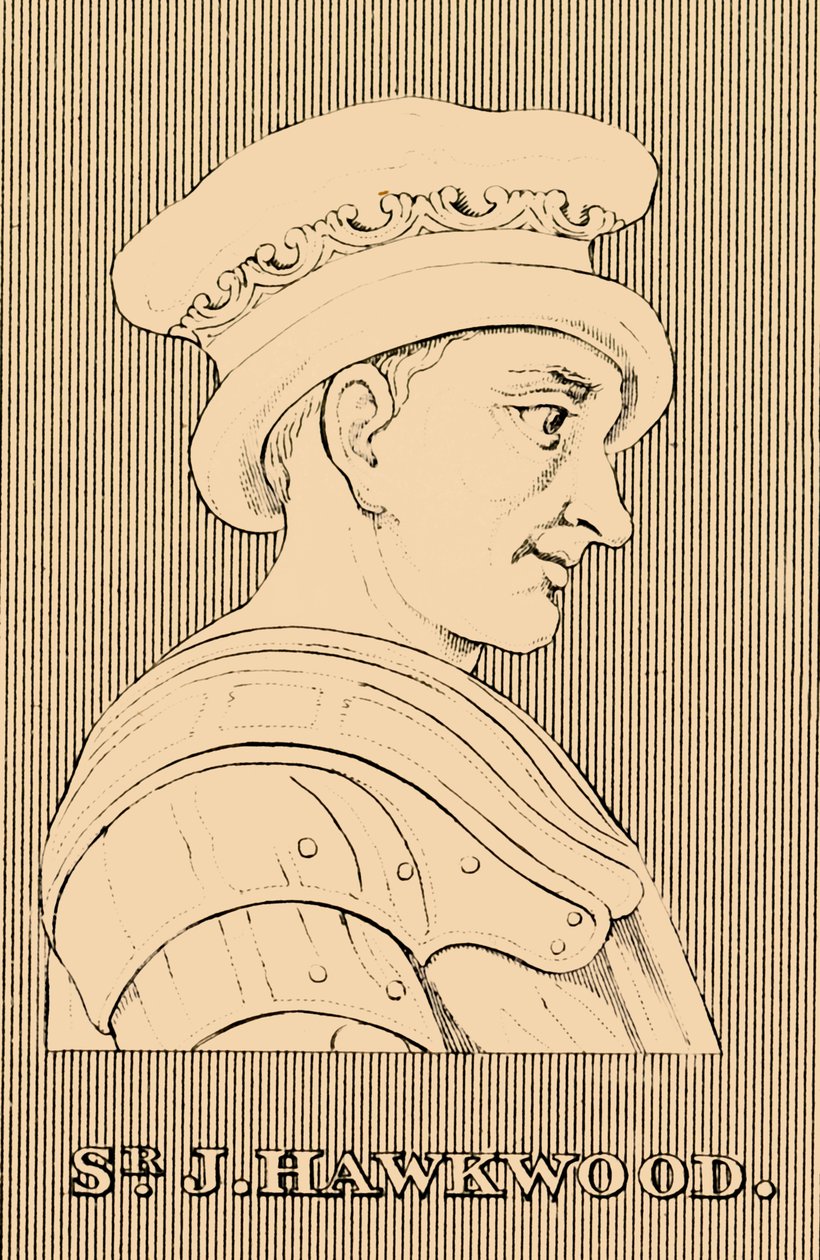 S.J., Hawkwood, c1323-1394, 1830. autorstwa Unbekannt