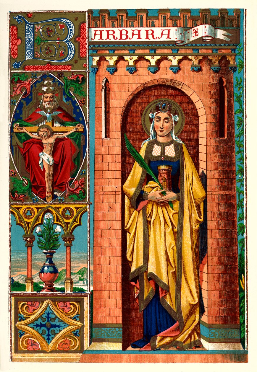 Św. Barbara, 1886 r. autorstwa Unbekannt