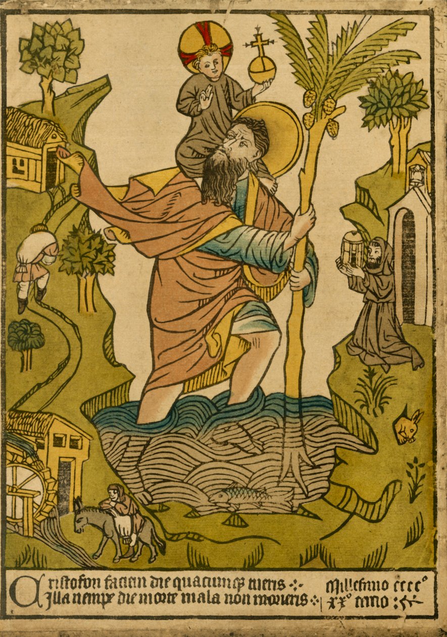 Św. Krzysztofa. 1423, 1915. autorstwa Unbekannt