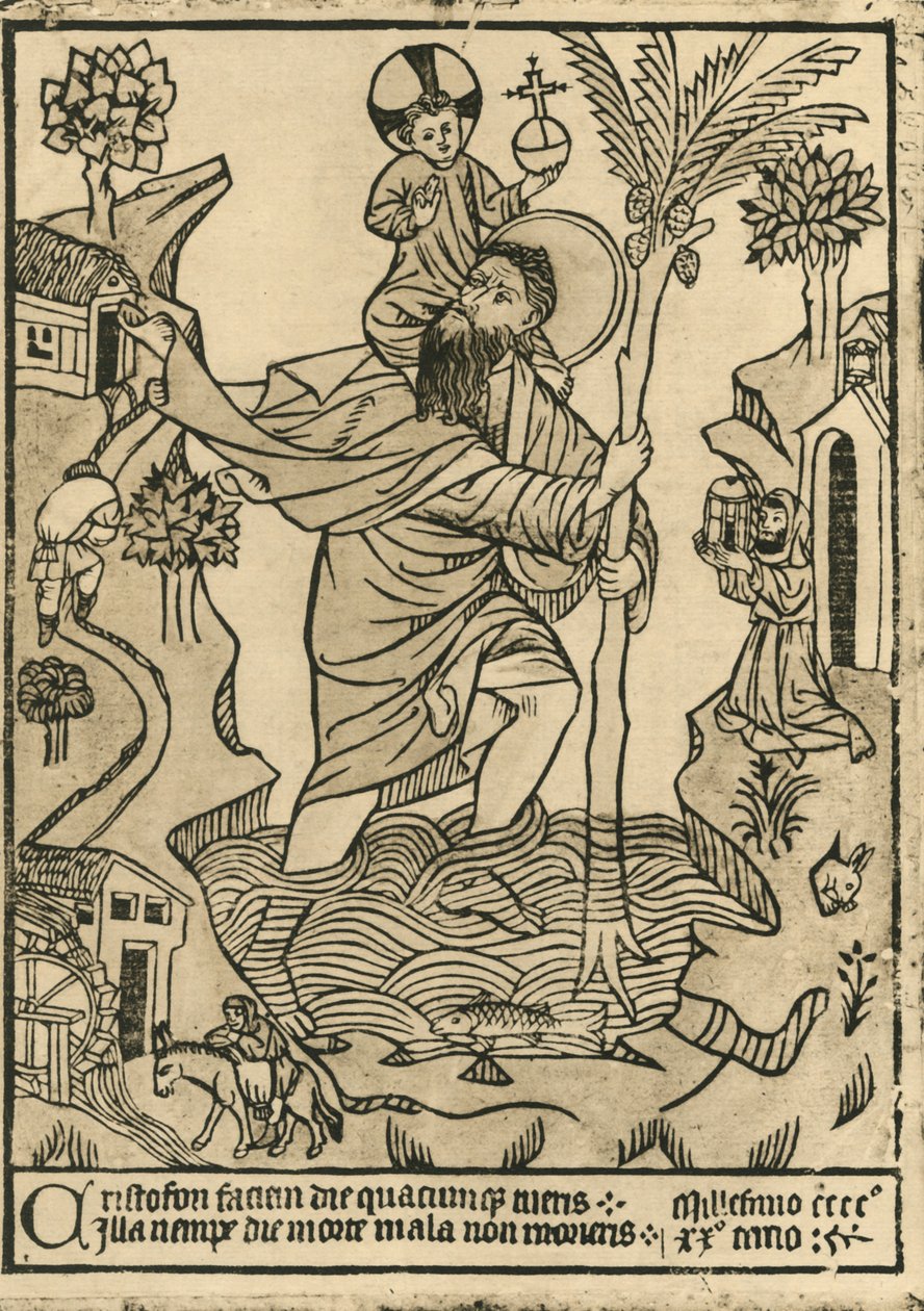 Św. Krzysztofa. 1423, 1915. autorstwa Unbekannt