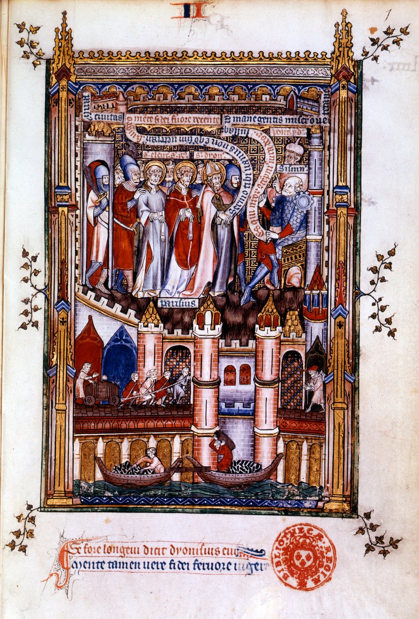 St Denis przed Sisinnius, 1317 autorstwa Unbekannt