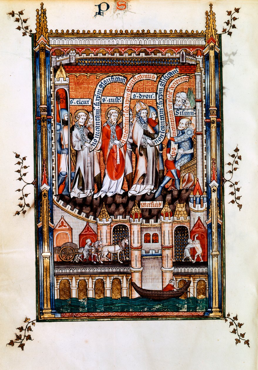 St Denis przed Sissinius, 1317 autorstwa Unbekannt