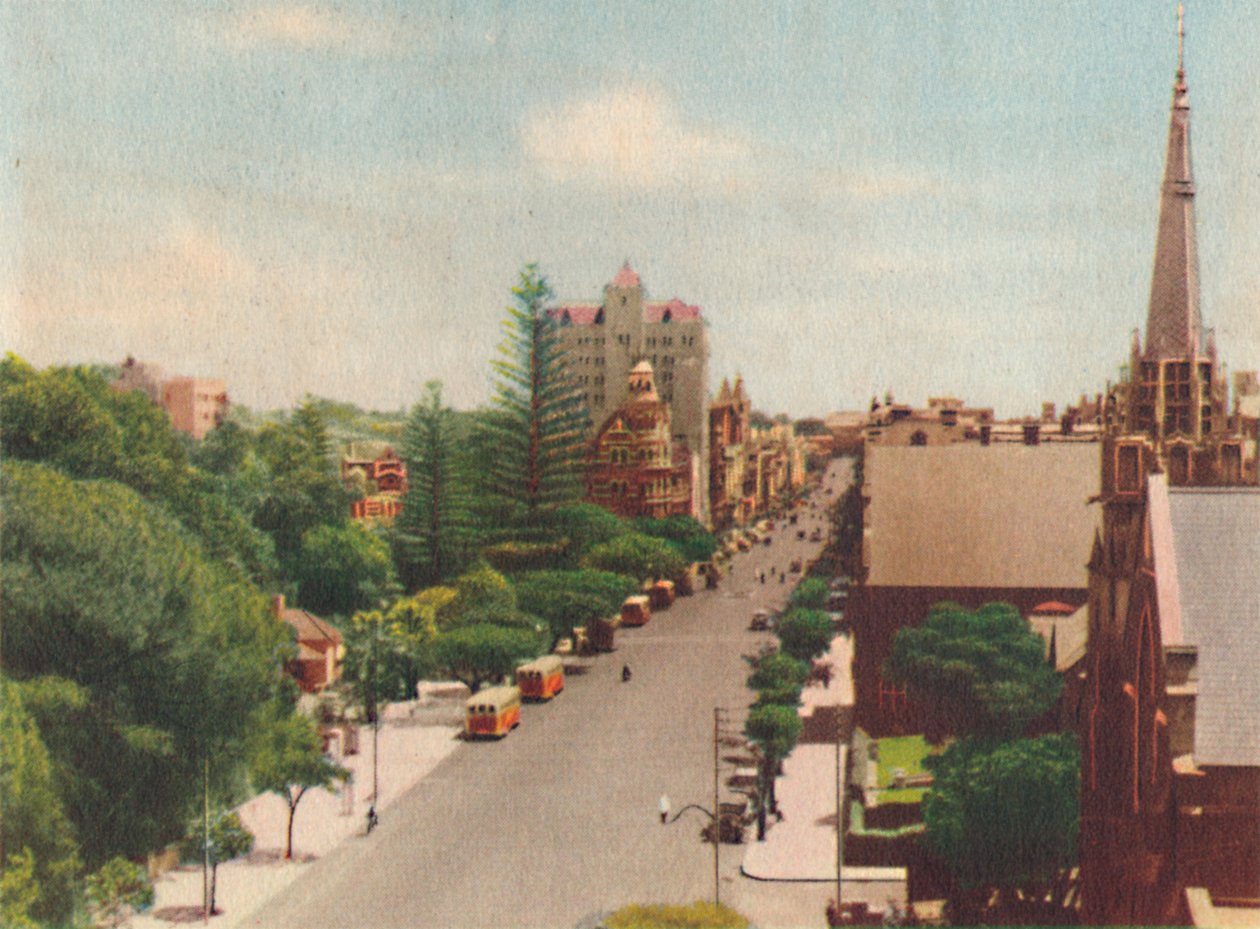 St. Georges Terrace, Patrząc na zachód, ok. 1947. autorstwa Unbekannt