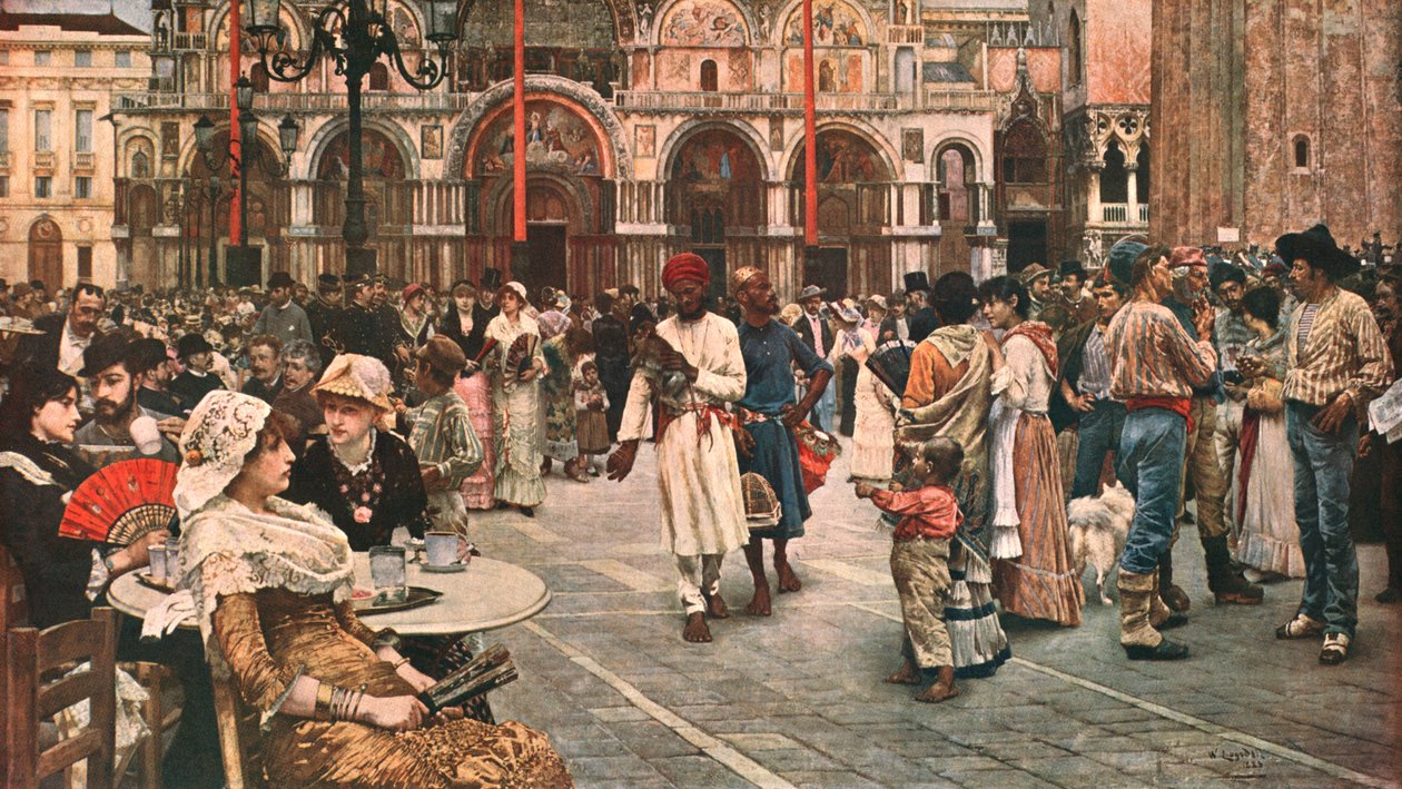 Plac św. Marka, Wenecja, 1883, ok. 1902. autorstwa Unbekannt