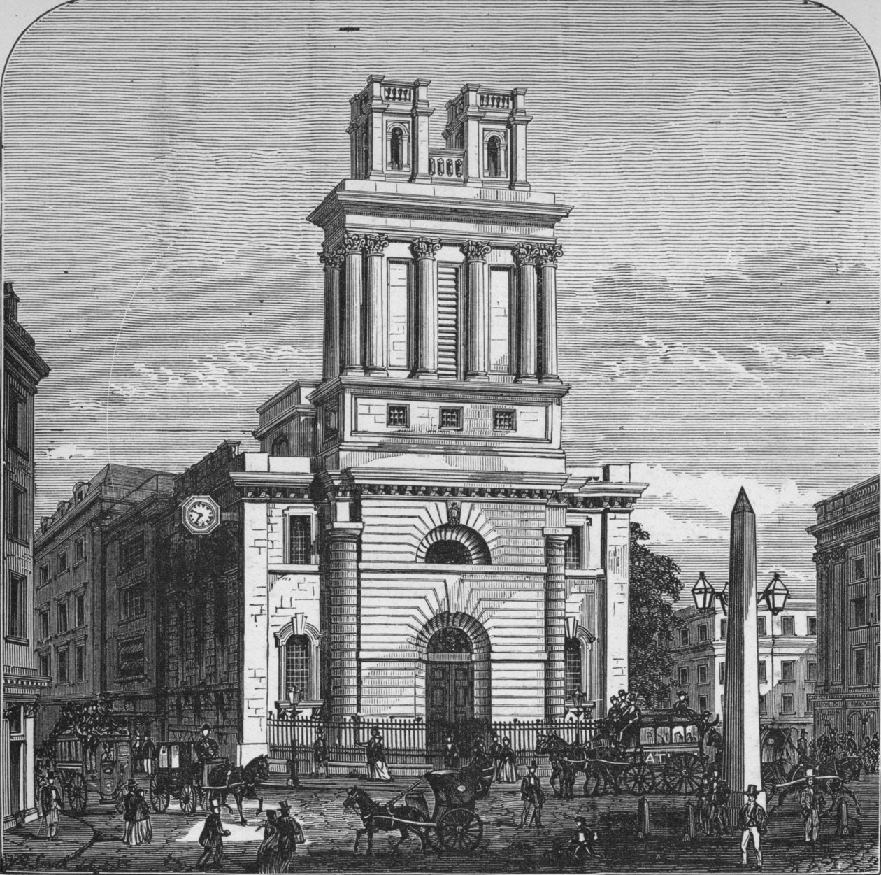 Św. Marii Woolnoth, 1890 autorstwa Unbekannt