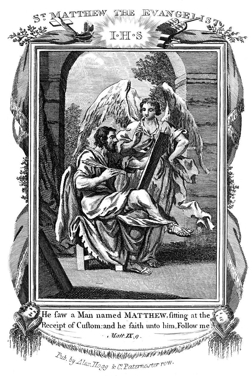 Św. Mateusz Ewangelista, ok. 1808 r. autorstwa Unbekannt