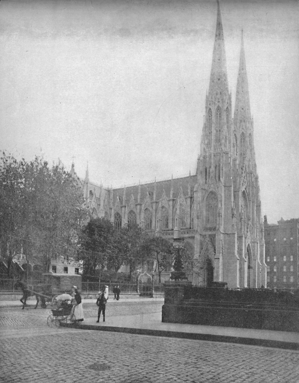 Katedra św. Patryka, Nowy Jork, ok. 1897. autorstwa Unbekannt