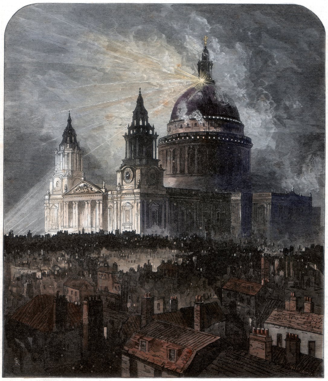 Katedra św. Pawła w Święto Dziękczynienia, 1872 r. autorstwa Unbekannt