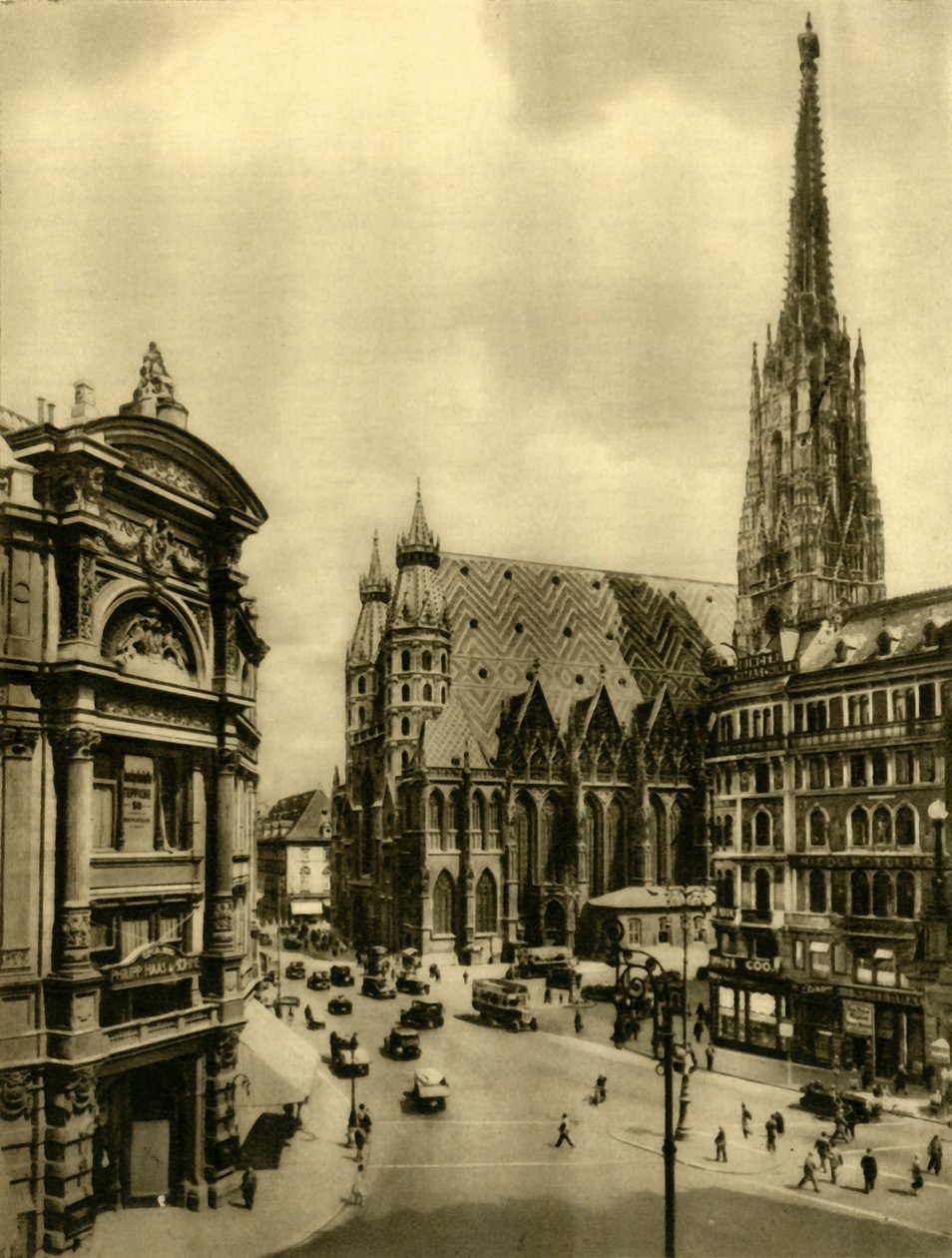 Katedra św. Szczepana, Wiedeń, Austria, ok. 1935. autorstwa Unbekannt
