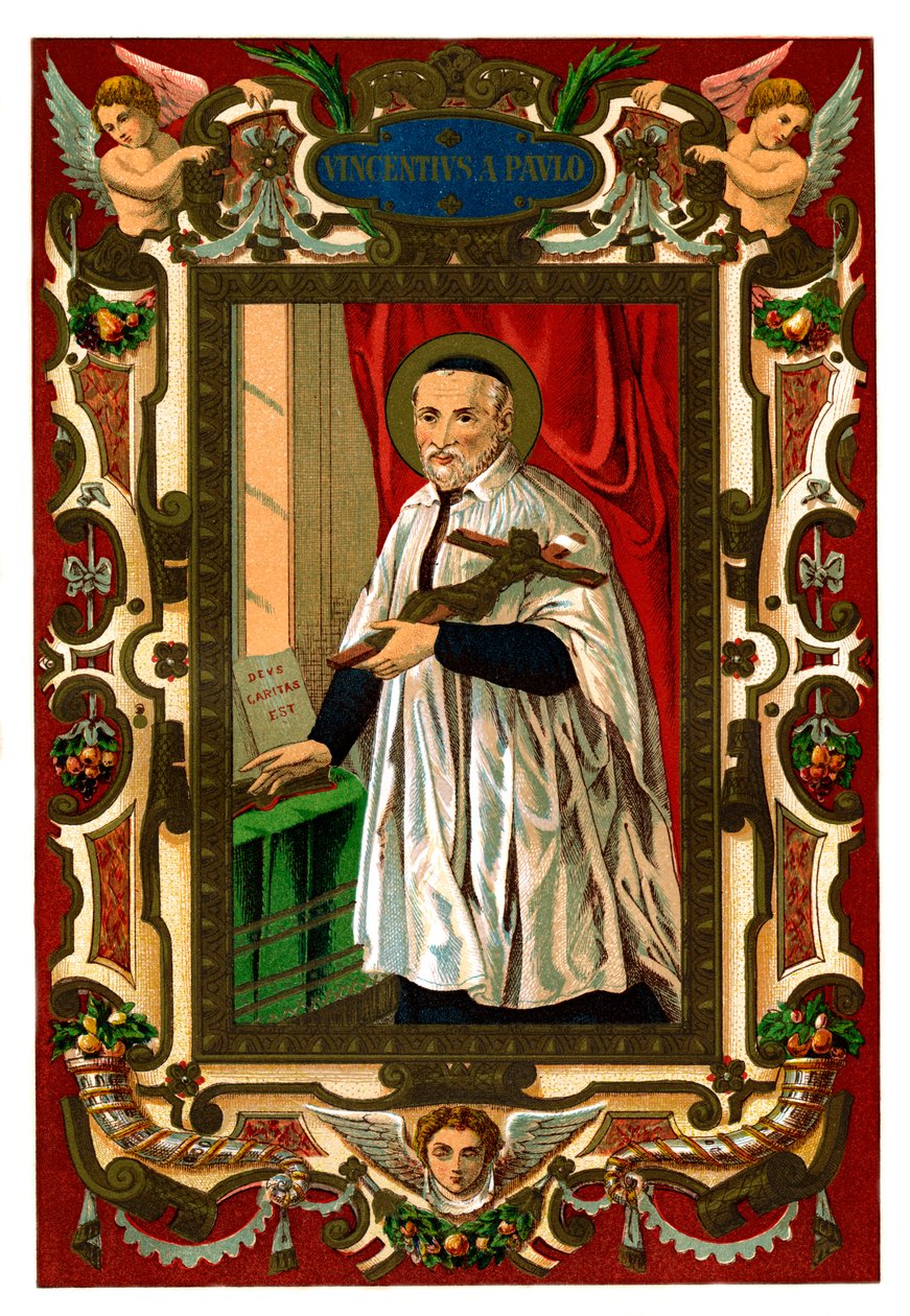Św. Wincenty a Paulo, 1886 r. autorstwa Unbekannt