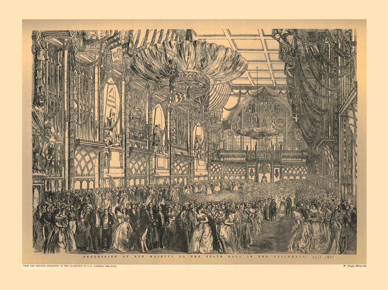 Bal Stanowy w Guildhall, 1851, 1886 autorstwa Unbekannt